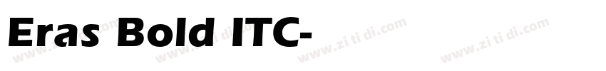 Eras Bold ITC字体转换
